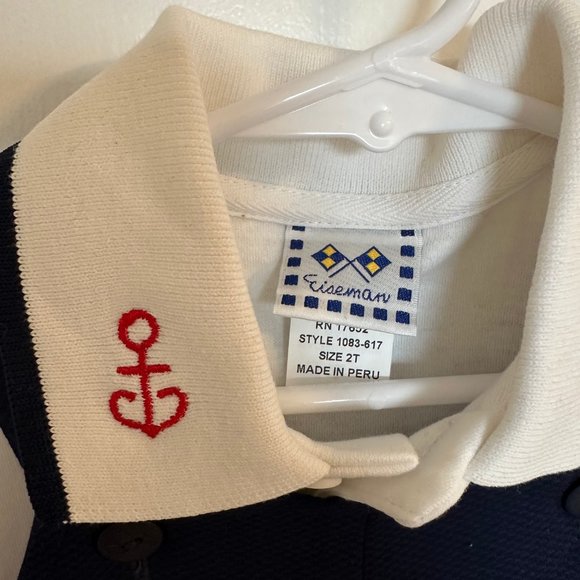 2T Vintage Eisman Sailboat Romper with Polo - Picture 4 of 4